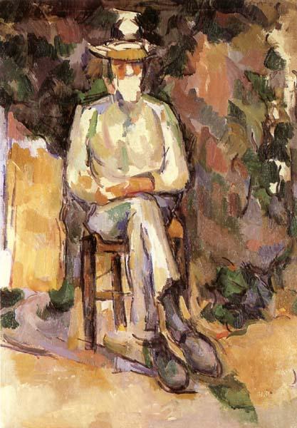 Paul Cezanne Portrait du jardinier Vallier oil painting picture